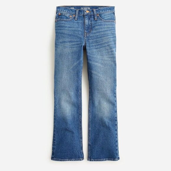 J. Crew 30 (US 10) 9” Demi Boot Crop Women’s Jeans Palmyra Wash BP487 - Picture 1 of 10